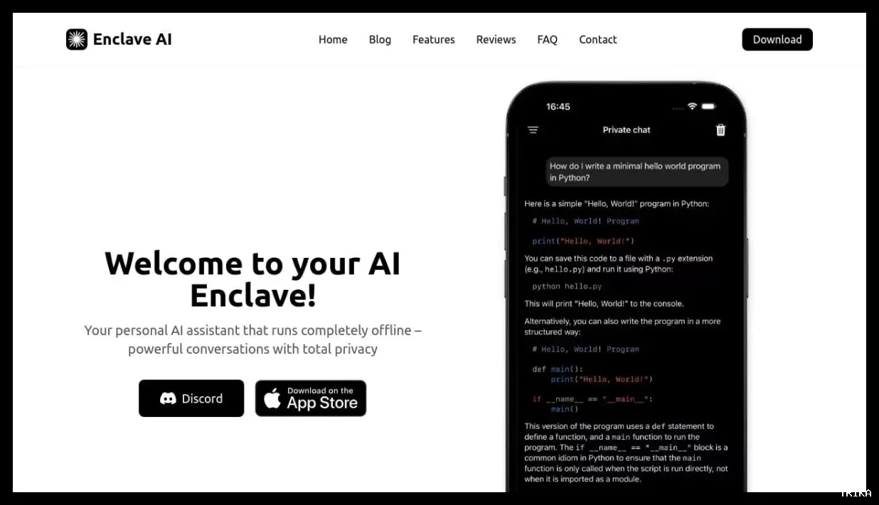معرفی Enclave AI: اجرای هوش مصنوعی گوگل روی آیفون بدون نیاز به اینترنت