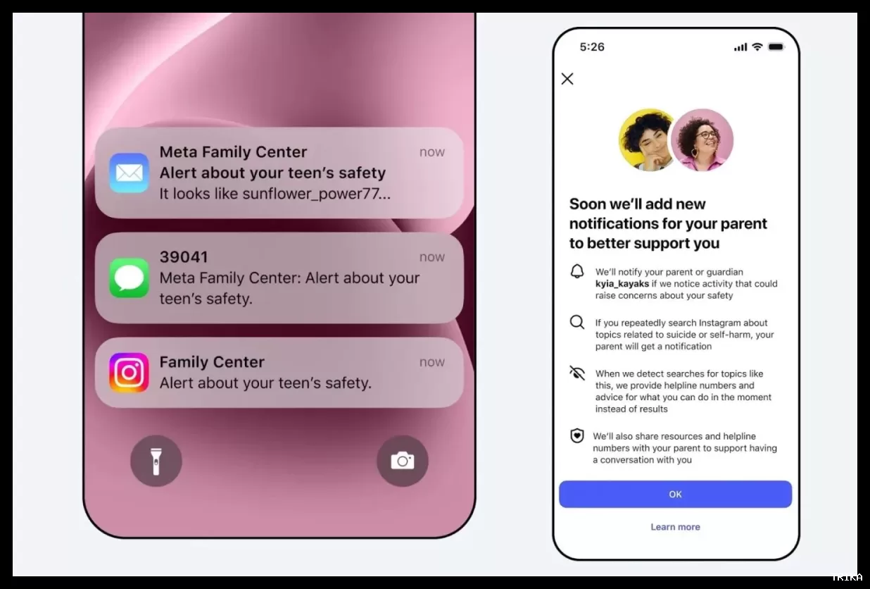 اینستاگرام هشدار به والدین در مورد جستجوی محتوای خودآزاری نوجوانان را معرفی کرد